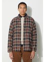 Košile Filson Vintage Flannel Work Shirt tmavomodrá barva, regular, s klasickým límcem, FMCAM0016