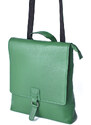 Dámský kožený batoh (taška) světle zelený BP02