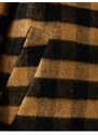 Koton Dámský hnědý kostkovaný kabát