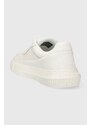 Sneakers boty Calvin Klein Jeans CHUNKY CUPSOLE LOW LTH IN SAT bílá barva, YM0YM00873