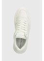 Sneakers boty Calvin Klein Jeans CHUNKY CUPSOLE LOW LTH IN SAT bílá barva, YM0YM00873