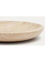 Béžový kamenný dezertní talíř Kave Home Madlena 18 cm