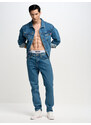 Big Star Man's Tapered Trousers 190057 Medium Denim-400
