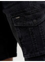 Big Star Man's Shorts 110098 Black Denim-905