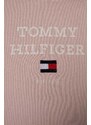 Kojenecká tepláková souprava Tommy Hilfiger růžová barva