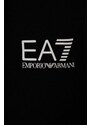 Dětské tepláky EA7 Emporio Armani černá barva, s potiskem