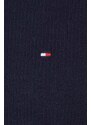 Bavlněný svetr Tommy Hilfiger tmavomodrá barva, lehký, MW0MW33511