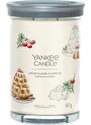 Yankee Candle vonná svíčka Signature Tumbler ve skle velká Spun Sugar Flurries 567g