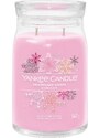 Yankee Candle vonná svíčka Signature ve skle velká Snowflake Kisses 567g