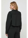 Košile Calvin Klein Jeans černá barva, relaxed, s klasickým límcem