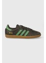 Kožené sneakers boty adidas Originals Samba OG zelená barva, IG6175