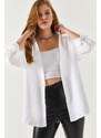 armonika Oversize Long Basic Shirt - White