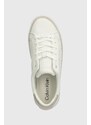 Sneakers boty Calvin Klein VULC LACE UP - DIAMOND FOXING bílá barva, HW0HW01865