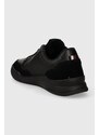 Kožené sneakers boty Tommy Hilfiger ELEVATED CUPSOLE LTH MIX černá barva, FM0FM04929
