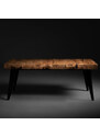 Retrowood Konferenční stolek ze starého dřeva 112x62cm, ocelové podnoží, výška 45cm