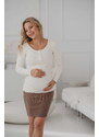 milk & love Těhotenské, kojící tričko Tummy Cream