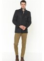 PLT8378 DEWBERRY MEN'S COAT-STRAIGHT ANTHRACITE