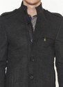 PLT8378 DEWBERRY MEN'S COAT-STRAIGHT ANTHRACITE