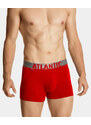 Pánské sportovní boxerky ATLANTIC 3Pack - černé/modré/červené