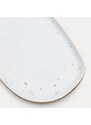 Bílá keramická servírovací miska Kave Home Publia 18 x 12 cm