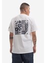 Bavlněné tričko Engineered Garments bílá barva, s potiskem, 23S1H010.NLP014A-P014A