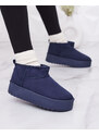 Seastar Royalfashion Navy blue krátké dámské boty a'la snow boots Teritsi