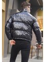 Madmext Black Shiny Basic Down Jacket 5993
