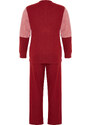 Trendyol Curve Burgundy Plush Detailed Knitted Pajamas Set