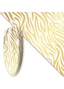 Zdobicí fólie na nehty - Gold Zebra, 100cm