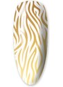 Zdobicí fólie na nehty - Gold Zebra, 100cm