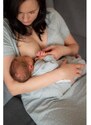 Moniel souprava do porodnice pro maminku vel. XXL a miminko Newborn Dots šedá