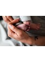 Moniel souprava do porodnice pro maminku a miminko Newborn Dots šedá