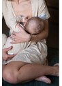 Moniel souprava do porodnice pro maminku vel. XXL a miminko Newborn Dots béžová
