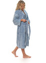 Interkontakt Dámský župan kimono, Fog Blue S