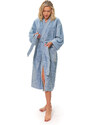 Interkontakt Dámský župan kimono, Fog Blue S