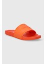 Pantofle Calvin Klein POOL SLIDE RUBBER dámské, oranžová barva, HW0HW02000