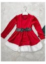 By Mini - butik Santas girl šaty s mašlí