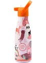 Cool Bottles Dětská nerezová termolahev Kids 3D třívrstvá 260 ml oranžová