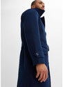 bonprix Kabát ve vlněném vzhledu a s páskem Modrá