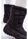 Big Star Shoes Dámské vysoké teplé sněhule Big Star KK274599 černé