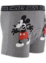 šedé pánské boxerky mickey mouse -