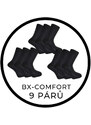 MEGAPACK 9párů - BX-COMFORT české kvalitní bambusové ponožky BAMBOX