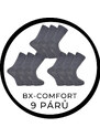 MEGAPACK 9párů - BX-COMFORT české kvalitní bambusové ponožky BAMBOX