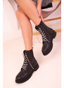 Soho Women's Black Boots & Booties 18397