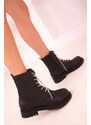 Soho Women's Black Boots & Booties 18397