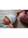 Moniel overal + čepice souprava do porodnice pro novorozence Dots mintová