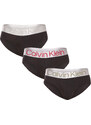 3PACK pánské slipy Calvin Klein černé
