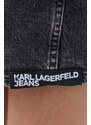 Šaty Karl Lagerfeld Jeans šedá barva, mini