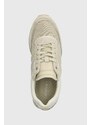 Kožené sneakers boty Calvin Klein LOW TOP LACE UP MIX béžová barva, HM0HM01280
