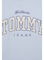 Bavlněná mikina Tommy Jeans dámská, s aplikací